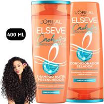 Kit Elseve Cachos Longos dos Sonhos Shampoo Condicionador 400 ML Loreal Paris Pentear Salva 3 cm Kit Elseve Cachos Longos dos Sonhos Shampoo Condicionador 400 ML Loreal Paris Pentear Salva 3 cm
