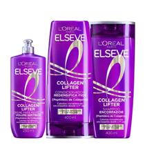 Kit Elseve Collagen Lifter Shampoo + Condicionador 400ml + Creme de Pentear Kit Elseve Collagen Lifter Shampoo + Condicionador 400ml + Creme de Pentear