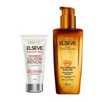 Kit Elseve Creme Tratamento 50ml + Óleo Extraordinário 100ml Kit Elseve Creme Tratamento 50ml + Óleo Extraordinário 100ml