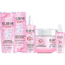 Kit Elseve Glycolic Gloss 5 Produtos Brilho Intenso