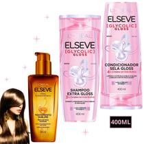 Kit Elseve Glycolic Gloss Hidra Oleo Extraordinario Sonhos Kit Elseve Glycolic Gloss Hidra Oleo Extraordinario Sonhos