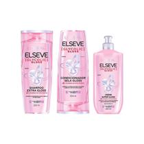 Kit Elseve Glycolic Gloss Sh 200Ml+Cond 200Ml+Creme Pent