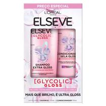Kit Elseve Glycolic Gloss Shampoo 375ml + Condicionador 170ml Kit Elseve Glycolic Gloss Shampoo 375ml + Condicionador 170ml