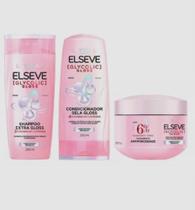 Kit elseve glycolic gloss shampoo + cond + máscara loréal