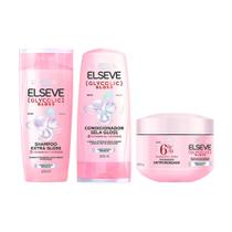 Kit Elseve Glycolic Gloss Shampoo + Condicionador + Máscara Loréal