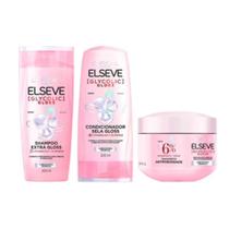 Kit Elseve Glycolic Gloss Shampoo + Condicionador + Mascara - Loreal