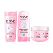 KIT ELSEVE GLYCOLIT GLOSS SHAMPOO+CONDICIONADOR 200ml+MASCARA LOREAL