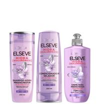 Kit Elseve Hidra Hialuronico Sh+Cond 200ml+Cr Para Pentear 250ml