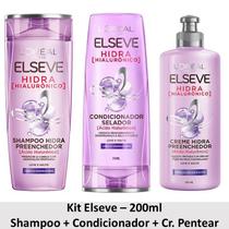 Kit Elseve Hidra Hialurônico Shampoo + Condicionador + Creme de Pentear