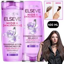Kit Elseve Hidra Loreal Paris Acido Hialurônico 400ML Shampoo + Condicionador Hidratação Antifrizz Kit Elseve Hidra Loreal Paris Acido Hialurônico 400ML Shampoo + Condicionador Hidratação Antifrizz