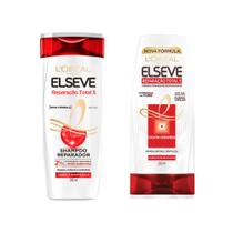 KIT ELSEVE L'oréal Paris Reparação Total 5 + Shampoo 200ml + Condicionador 200ml