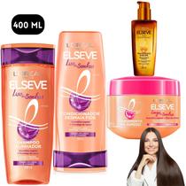 Kit Elseve Liso Do Sonhos Mascara Longos Óleo Extraordinário