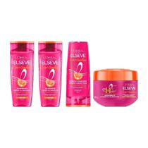 Kit Elseve Liso Dos Sonhos 2 Sh 200Ml+Cond 200Ml+Creme Trat Kit Elseve Liso Dos Sonhos 2 Sh 200Ml+Cond 200Ml+Creme Trat