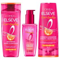 Kit Elseve Liso Dos Sonhos 400ml Shampoo/condicionador/serum Kit Elseve Liso Dos Sonhos 400ml Shampoo/condicionador/serum