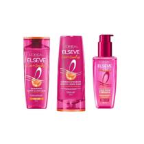 Kit Elseve Liso dos Sonhos AHA - Shampoo + Condicionador + Sérum Leave-In