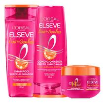 Kit Elseve Liso dos Sonhos - Sh+Cond 200ml+Creme de Tratamento Kit Elseve Liso dos Sonhos - Sh+Cond 200ml+Creme de Tratamento
