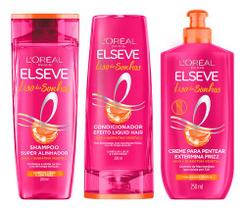 Kit Elseve Liso dos Sonhos - Sh+Cond 200ml+Creme para Pentear