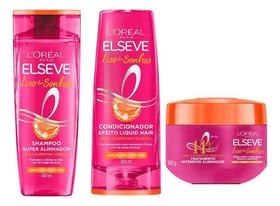 Kit Elseve Liso Dos Sonhos - Shampoo + Cond 400ml + Másc 300g