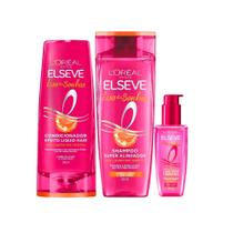 Kit Elseve Liso dos Sonhos Shampoo + Condicionador + Sérum Kit Elseve Liso dos Sonhos Shampoo + Condicionador + Sérum