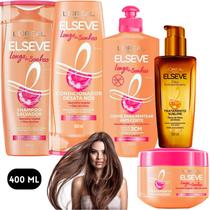 Kit Elseve Longo dos Sonhos Creme Óleo Extraordinário Tratamento Milagroso Repara os ultimos 3 cm