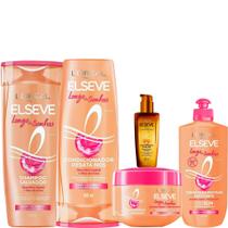 Kit Elseve Longos Dos Sonhos Creme Óleo Extraordinário Secos