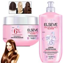 Kit Elseve Loreal Paris Glycolic Ultra Gloss Tratamento Antiporosidade