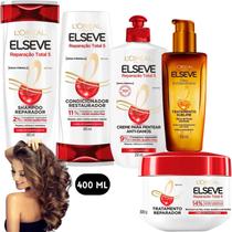 Kit Elseve Loreal Paris Reparação Total 5 Oleo Extraordinario Tratamento Reparador Kit Elseve Loreal Paris Reparação Total 5 Oleo Extraordinario Tratamento Reparador