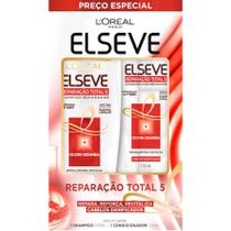 Kit elseve loreal shampoo reparacao total 5 375ml +cond 170m