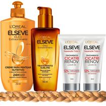 Kit Elseve Oleo Extraordinario 2 Cicatri Reparação Total