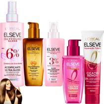 Kit Elseve Óleo Extraordinário Acidificante Elixir Gloss Sérum Leave In Novo Liso dos Sonhos Woman Kit Elseve Óleo Extraordinário Acidificante Elixir Gloss Sérum Leave In Novo Liso dos Sonhos Woman
