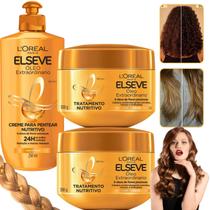 Kit Elseve Óleo Extraordinário Loreal Paris Creme de Tratamento Cabelos dos Sonhos 300G
