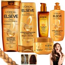 Kit Elseve Óleo Extraordinário Loreal Paris Creme Nutrição Tratamento dos Sonhos Pentear - Loreal Paris