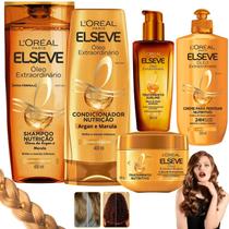 Kit Elseve Óleo Extraordinário Loreal Paris Creme Nutrição Tratamento dos Sonhos Pentear