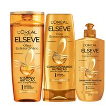 Kit Elseve Óleo Extraordinário Sh+Cond 200ml +Creme Pentear 250ml