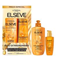 Kit Elseve Óleo Extraordinário Shampoo 375ml + Condicionador 170ml + Creme Para Pentear 250ml Óleo Extraordinário 100ml