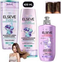 Kit Elseve Pure Acido Hialurônico Creme De Pentear Hidra