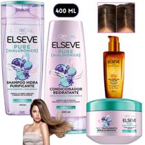 Kit ELseve Pure Hialurônico Extraordinário Reequilibrante Loreal Paris 400 ML Kit ELseve Pure Hialurônico Extraordinário Reequilibrante Loreal Paris 400 ML