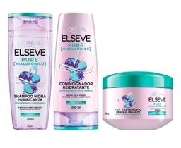 Kit Elseve Pure Hialurônico Loréal Paris Sh + Cond + Másc