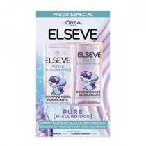Kit Elseve Pure Hialurônico Shampoo 375ml + Condicionador 170ml Kit Elseve Pure Hialurônico Shampoo 375ml + Condicionador 170ml