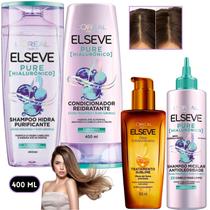 Kit Elseve Pure Hialurônico Shampoo Micelar Antioleosidade