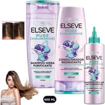 Kit Elseve Pure Hialurônico Shampoo Micelar Antioleosidade