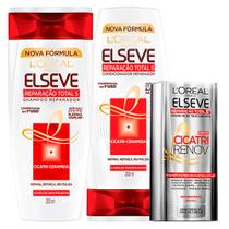 Kit Elseve Reparação Total 5+ LOréal Paris - Shampoo + Condicionador + Cicatri Renov