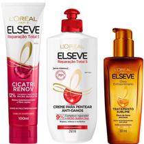Kit Elseve Reparação Total 5 Oleo Extraordinario Leave-In