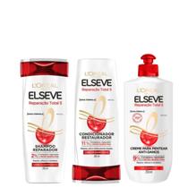 Kit Elseve Reparação Total 5 Sh+Cond 200ml + Cr Para Pentear 250ml
