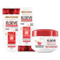 Kit Elseve Reparação Total 5 Shampoo 400ml + Condicionador 400ml + Máscara Capilar 300g