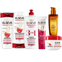 Kit Elseve Reparação Total mascara Óleo Extraordinário 3em 1