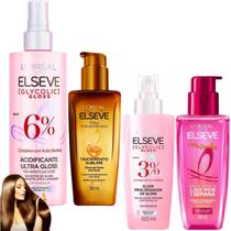 Kit Elseve Sérum Leave In Liso Dos Sonhos Acidificante Óleo Kit Elseve Sérum Leave In Liso Dos Sonhos Acidificante Óleo