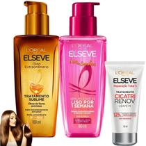 Kit Elseve Sérum Leave In Novo Dos Sonhos Cicatri Renov Óleo Kit Elseve Sérum Leave In Novo Dos Sonhos Cicatri Renov Óleo