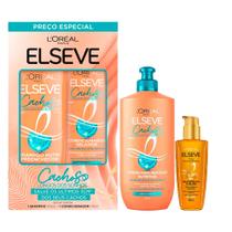 Kit Elseve Shampoo 375ml + Condicionador 170ml + Creme De Pentear 250ml Longo Dos Sonhos + Óleo Extraordinário 100ml Kit Elseve Shampoo 375ml + Condicionador 170ml + Creme De Pentear 250ml Longo Dos Sonhos + Óleo Extraordinário 100ml