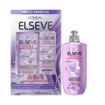 Kit Elseve Shampoo 375ml + Condicionador 170ml + Creme De Pentear Hidra Hialurônico 250ml Kit Elseve Shampoo 375ml + Condicionador 170ml + Creme De Pentear Hidra Hialurônico 250ml